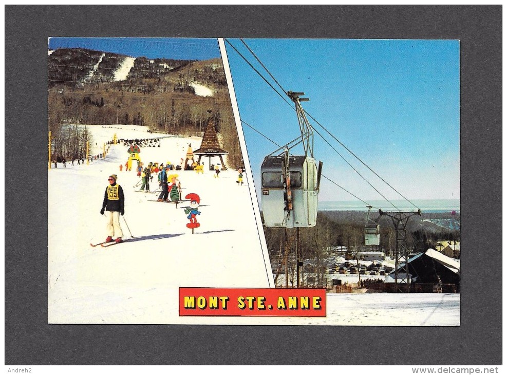 SPORT - SKI - BEAUPRÉ - QUÉBEC - PARC DU MONT STE ANNE - CENTRE INTERNATIONAL DE SKI PRÈS DE QUÉBEC - PAR JC. RICARD - Sports D'hiver