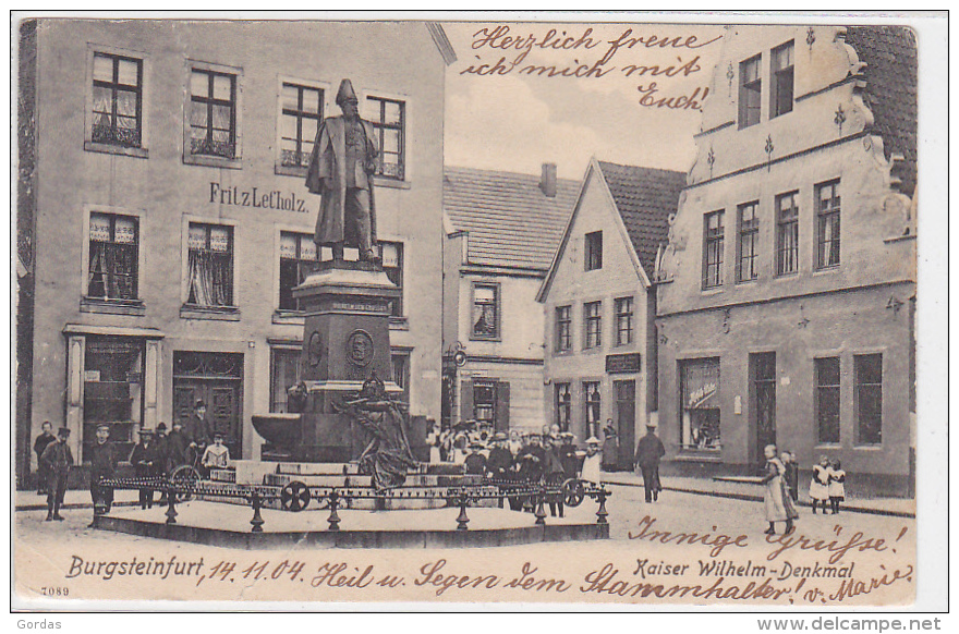 Germany - Burgsteinfurt - Kaiser Wilhelm Denkmal - Steinfurt