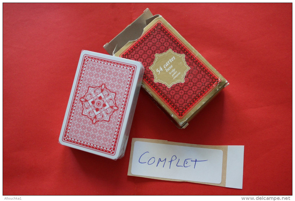 PAQUET DE Jeu NEUF De 54 CARTES A JOUER  DE LUXE BRIDGE CANASTA POKER BELOTE ->SOUS BLISTER INTACT JEU COMPLET - 54 Karten