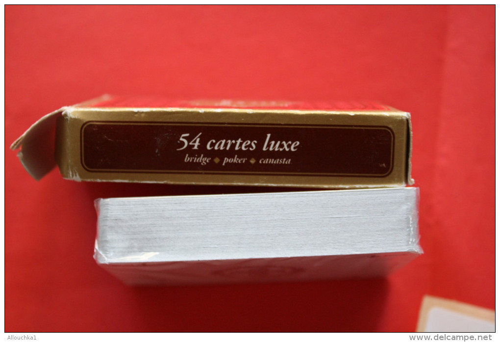 PAQUET DE Jeu NEUF De 54 CARTES A JOUER  DE LUXE BRIDGE CANASTA POKER BELOTE ->SOUS BLISTER INTACT JEU COMPLET - 54 Cards