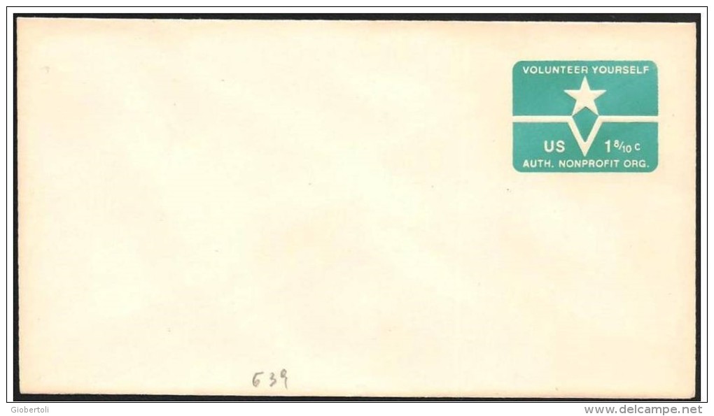 Stati Uniti/United States/États-Unis: Intero, Stationery, Entier, "volunteer Yourself", Non Profit - 1961-80