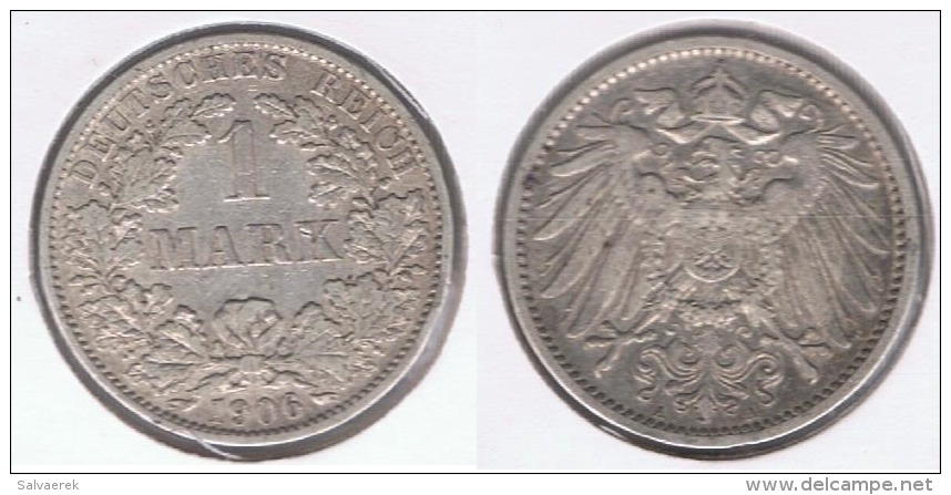 ALEMANIA DEUTSCHES REICH 1  MARK 1906 A PLATA SILVER. Z - 1 Mark