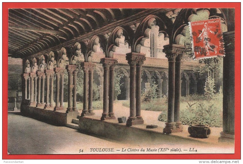 Lot de douze cartes postales anciennes de la ville de Toulouse - Éditeurs Labouche et L.L.