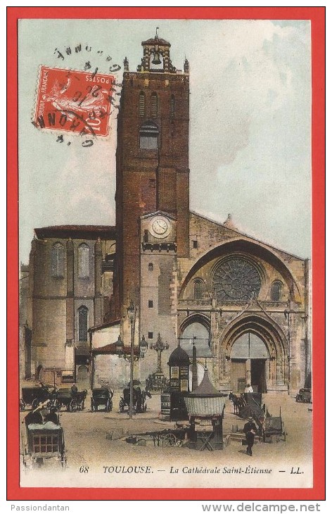 Lot de douze cartes postales anciennes de la ville de Toulouse - Éditeurs Labouche et L.L.