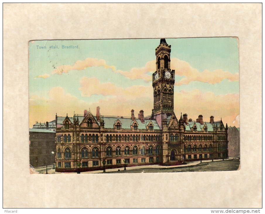 55695     Regno  Unito,  Town  Hall,  Bradford,  VG  1906 - Bradford