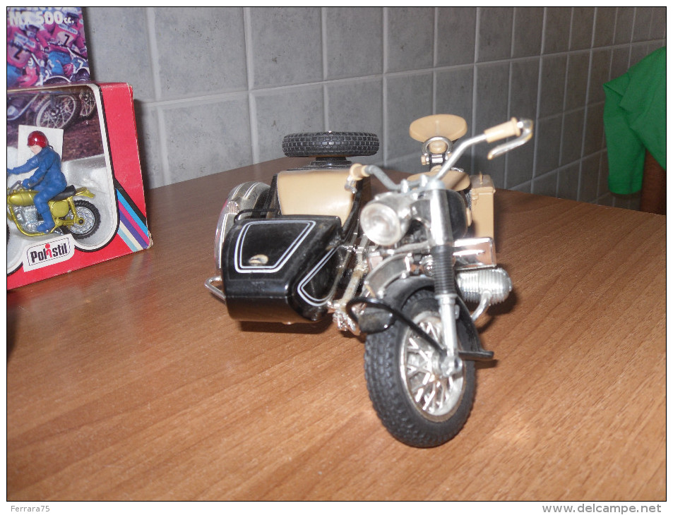 LOTTO POLISTIL MOTO BMW R75+SIDECAR POLISTIL CROSS BSA VICTOR MX 500 CC. - Polistil