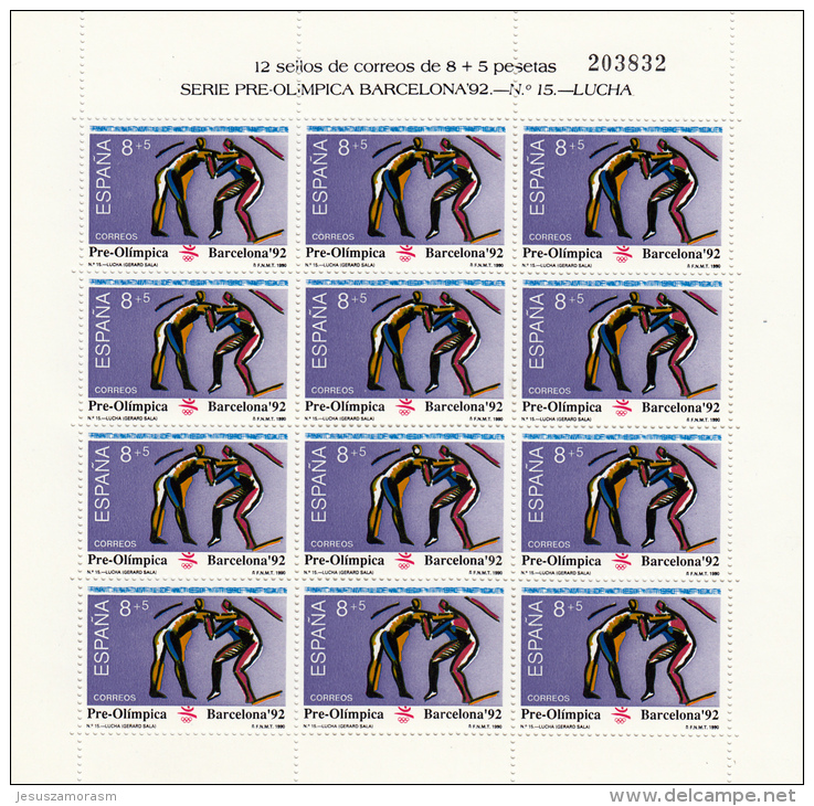 España Nº 3076 Al 3078 En Minipliegos De 12 Series - Feuilles Complètes