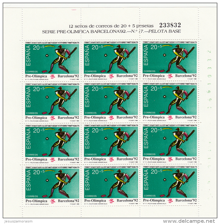 España Nº 3076 Al 3078 En Minipliegos De 12 Series - Full Sheets