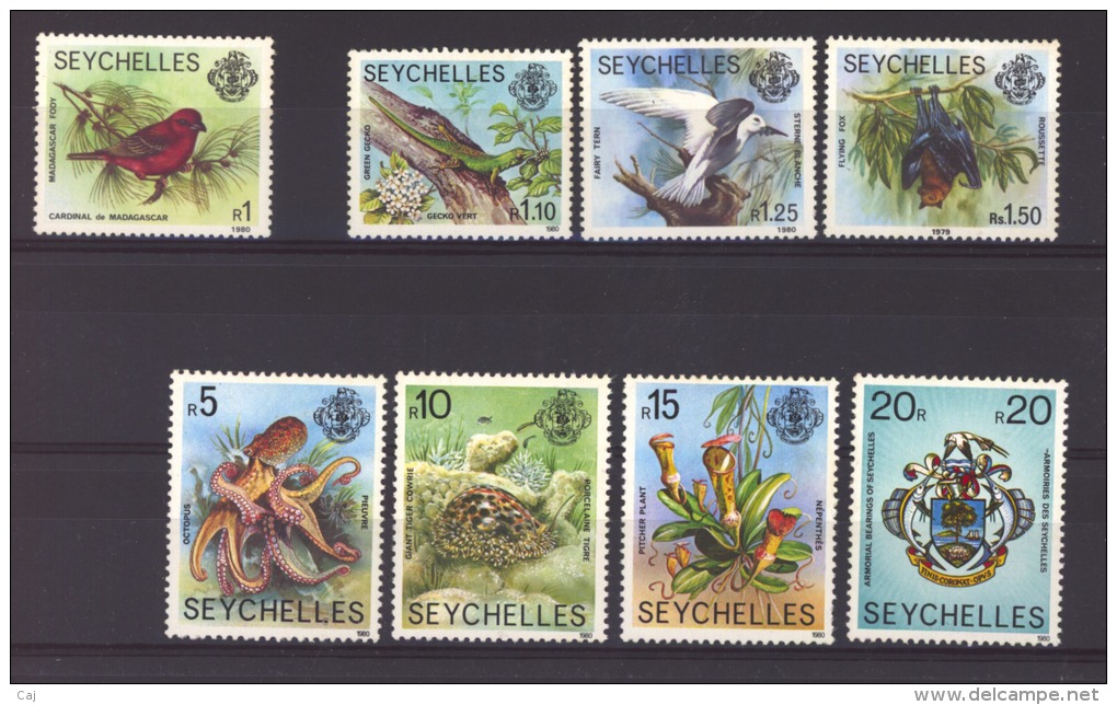 01041  -   Seychelles  :   Yv   372-87  Avec Mi 402-09 III  ** - Seychelles (1976-...)
