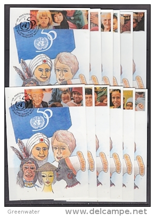 UNO Vienna 1995 50Y United Nations 12 Maxicards (24832) - Cartes-maximum