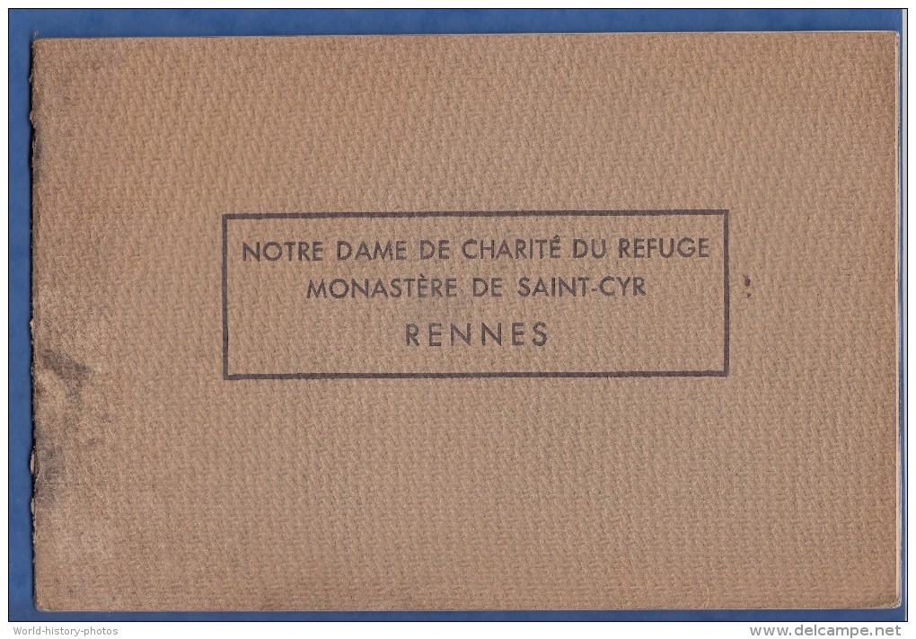 Album Ancien Avec + De 20 Clichés - RENNES - Notre Dame De Charité Du Refuge - Monastère De Saint Cyr - Tourte Petitin - Album & Collezioni