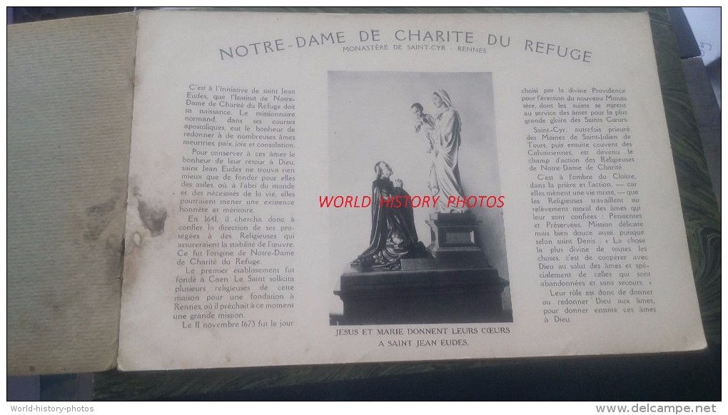 Album Ancien Avec + De 20 Clichés - RENNES - Notre Dame De Charité Du Refuge - Monastère De Saint Cyr - Tourte Petitin - Album & Collezioni