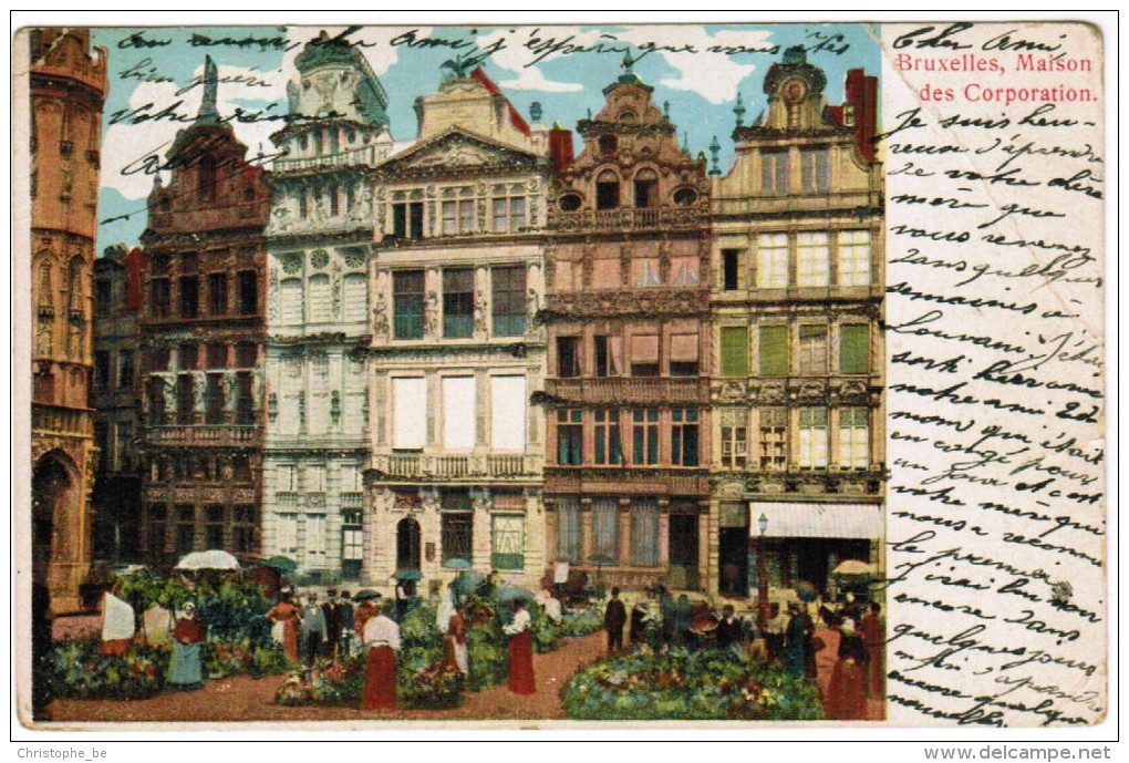 Brussel, Bruxelles, Maison Des Corporation (pk21613) - Marktpleinen, Pleinen