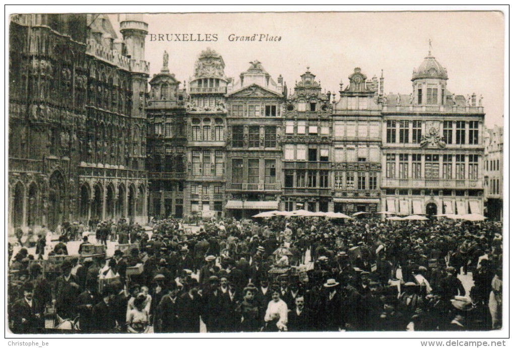 Brussel, Bruxelles, GRand Place (pk21614) - Marktpleinen, Pleinen