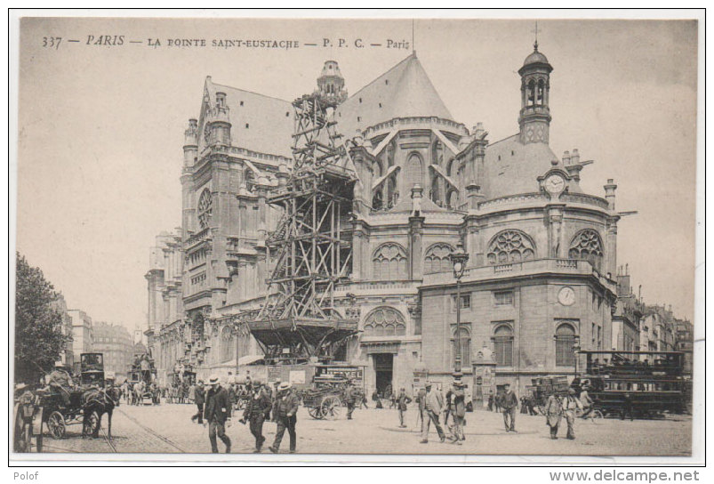 PARIS - La Pointe Saint Eustache - Réparation - Echafaudage   ..(79806) - District 01