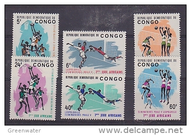 Congo 1965 Premiers Jeux Africains 6v ** Mnh  (24837) - Nuevas/fijasellos