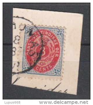 Dänisch- Westindien 1896 MiNr. 17 II  O/ Used Briefstück/ Piece  Freimarke - Denmark (West Indies)