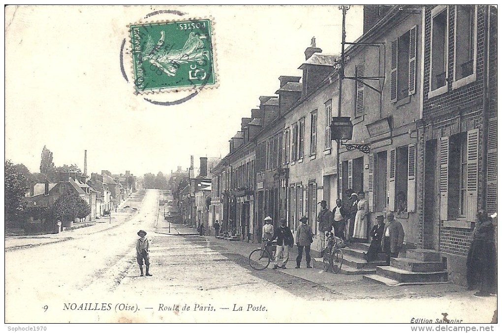 PICARDIE - 60 - OISE - NOAILLES - Route De Paris - La Poste - Noailles