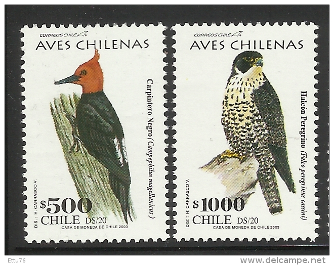 CHILE   2003  BIRDS  SET  MNH - Other & Unclassified