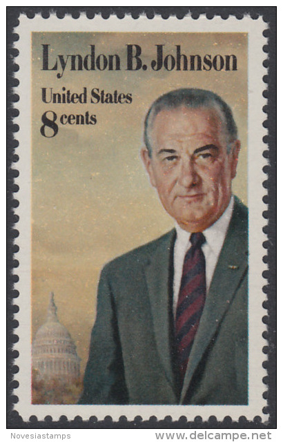 !a! USA Sc# 1503 MNH SINGLE - Lyndon B. Johnson - Neufs