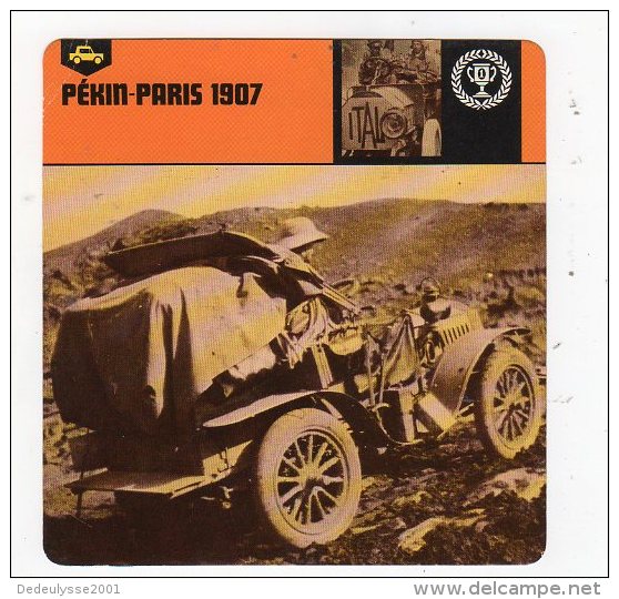 Sept15  70443  Pékin Paris 1907  ( Fiche Auto ) - Automobile - F1