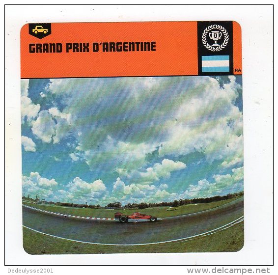 Sept15  63221  2   Grand Prix D'argentine    ( Fiche Auto ) - Automobile - F1