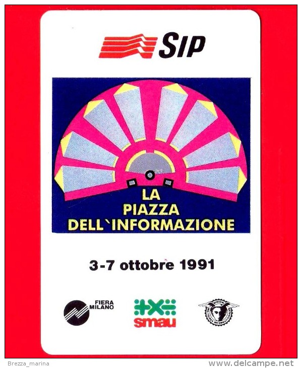 Nuova - MNH - ITALIA - Scheda Telefonica - SIP - Smau 1991 - Golden 136 - C&C 2193 - [3] Erreurs & Variétées