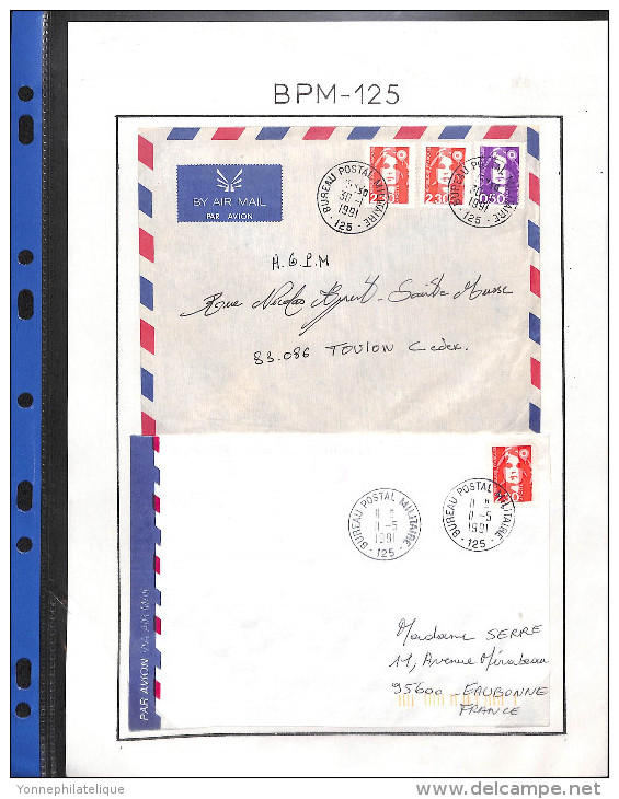 BUREAUX POSTAUX MILITAIRES hors guerre - documents et lettres diverses -voir tous les scans