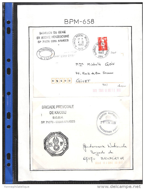 BUREAUX POSTAUX MILITAIRES hors guerre - documents et lettres diverses -voir tous les scans