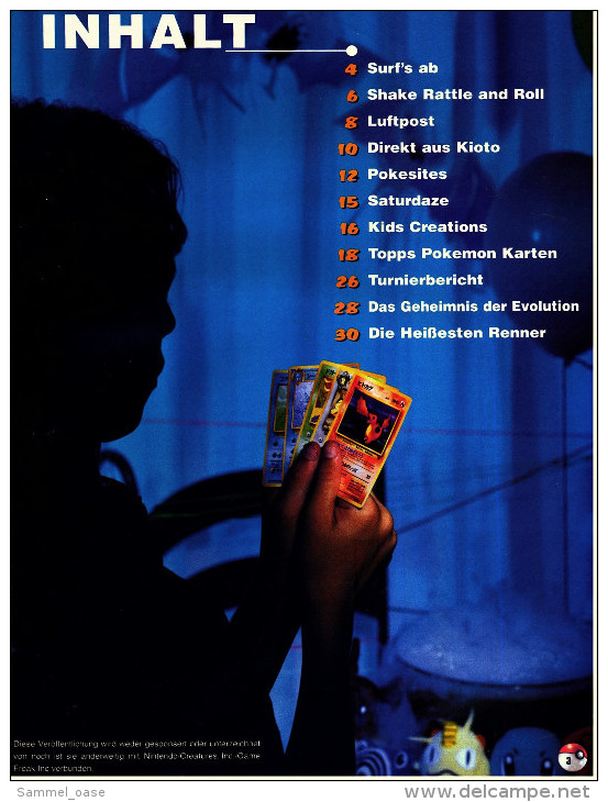 Zeitschrift Beckett "Pokemon Collector" Der Inoffizielle Führer Für Pokemon-Karten  -  Nr. 4 Von Ca. 1997 - Hobbies & Collections