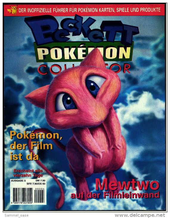Zeitschrift Beckett "Pokemon Collector" Der Inoffizielle Führer Für Pokemon-Karten  -  Nr. 5 Von Ca. 1997 - Loisirs & Collections