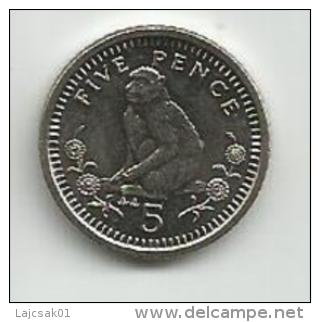 Gibraltar 5 Pence 1990. UNC - Gibraltar