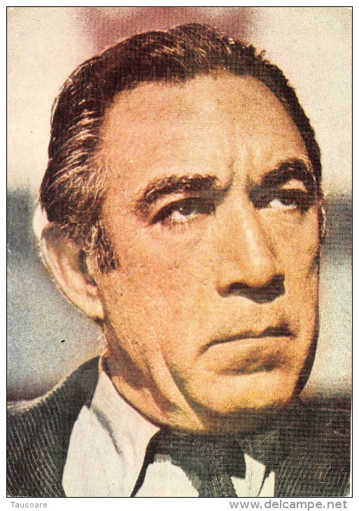 Zs51104 Acteurs Actors Cinema Anthony Quinn 9x14 Cm - Acteurs