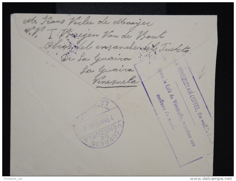 VENEZUELA - Enveloppe De La Guaira Pour La Belgique En 1940 Avec Propagande Sur Le Café Au Verso -  à Voir - Lot P9183 - Venezuela