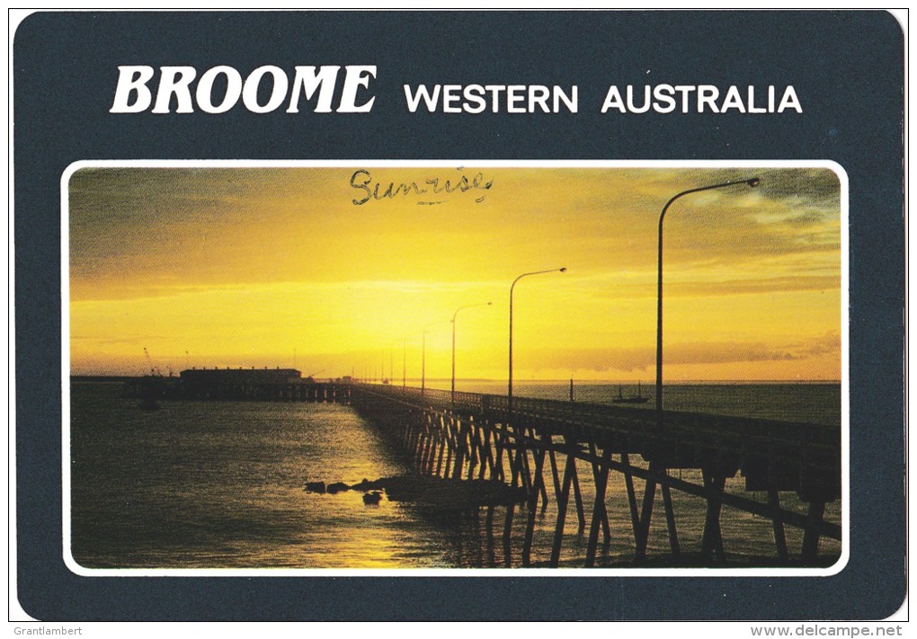 Sunset Over Broome Jetty, Broome, WA - Collectors Choice W24A Unused - Broome