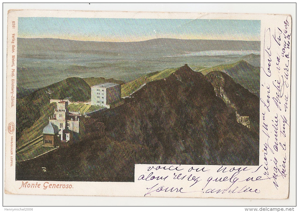 Suisse -tessin - Monte Generoso 1904 - Autres & Non Classés