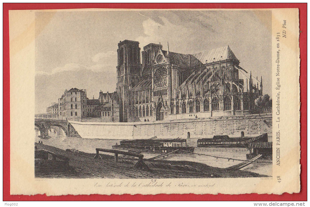 Série Ancien Paris N°  458 :  Cathédrale Eglise Notre Dame En 1833  - Papier Parchemin - Lots, Séries, Collections