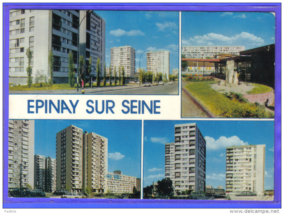 Carte Postale 93. Epinay-sur-Seine  Les HLM  Trés Beau Plan - Autres & Non Classés