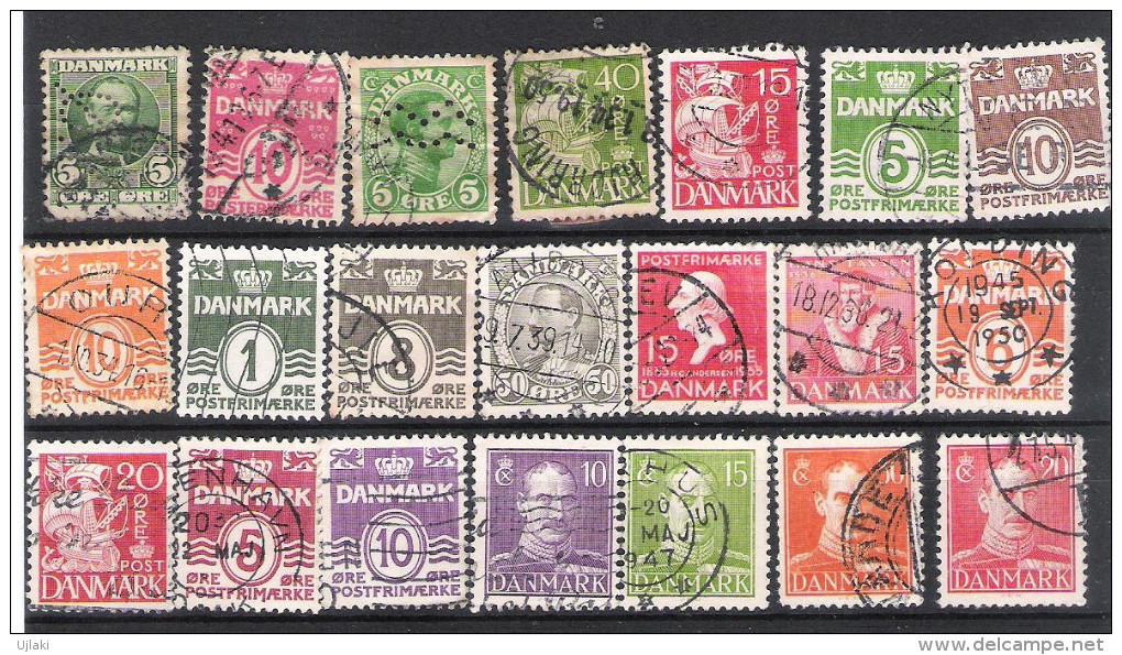 DANEMARK:mini Collection  De 53 TP Ttes époques Années 1907...1994 - Verzamelingen