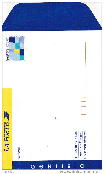 Entiers Postaux - N° 2001-E - Enveloppe "DISTINGO" Montée à L´étage - Logotype JO D´Alberville 92 - PAP: Sonstige (1995-...)