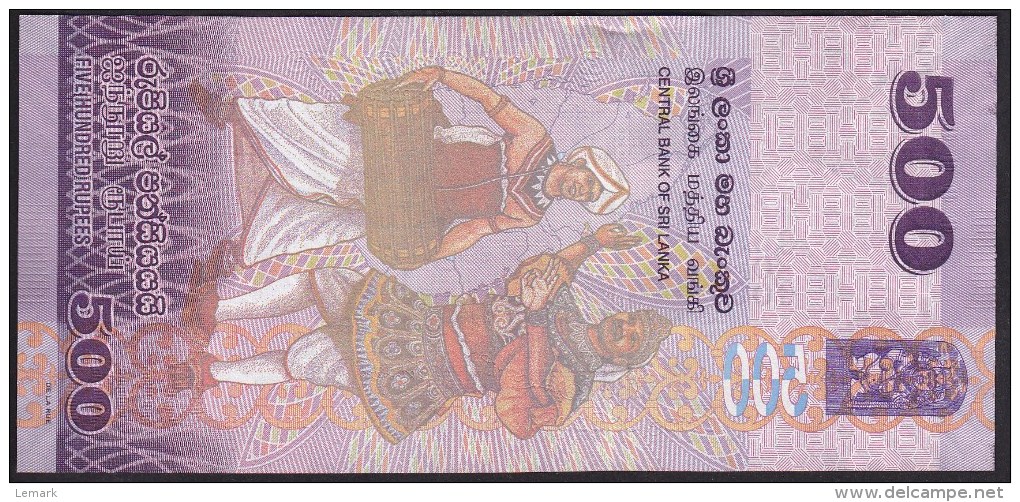 Sri Lanka 500 Rupees 2013 P129 Commemorative UNC - Sri Lanka