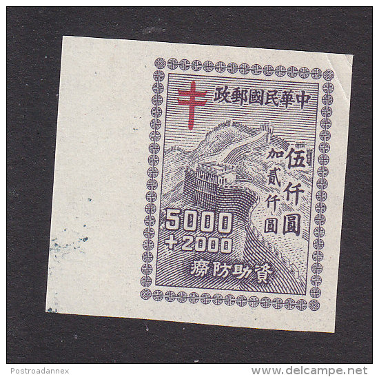 Taiwan, Scott #B11, Mint Hinged, Great Wall Of China, Issued 1948 - 1912-1949 Republic