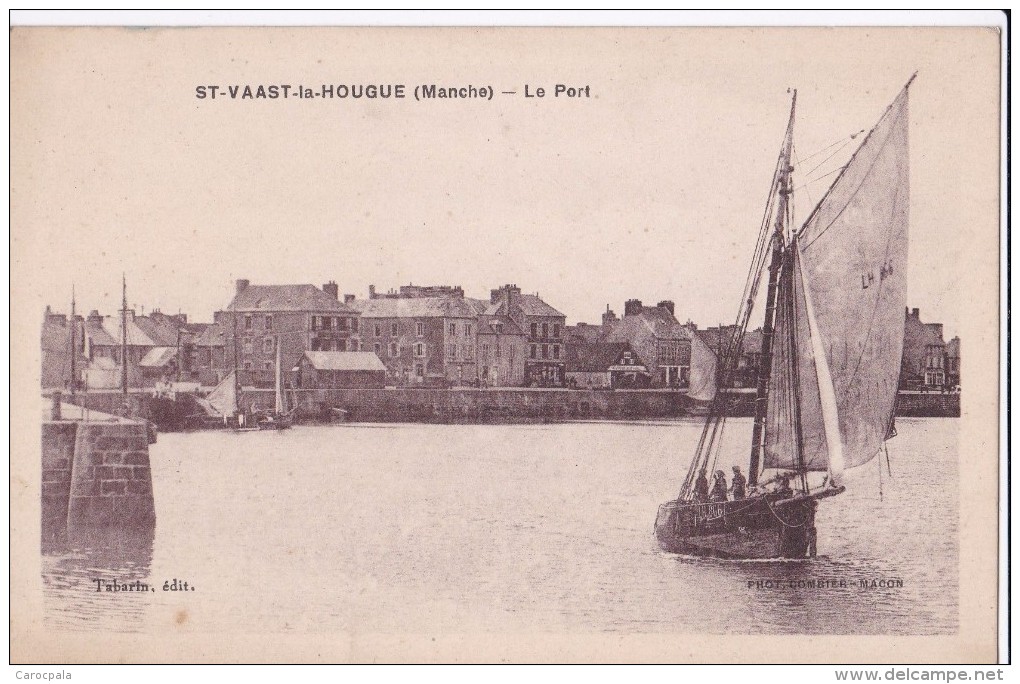 Carte 1930 ST VAAST LA HOUGUE : Le Port - Saint Vaast La Hougue