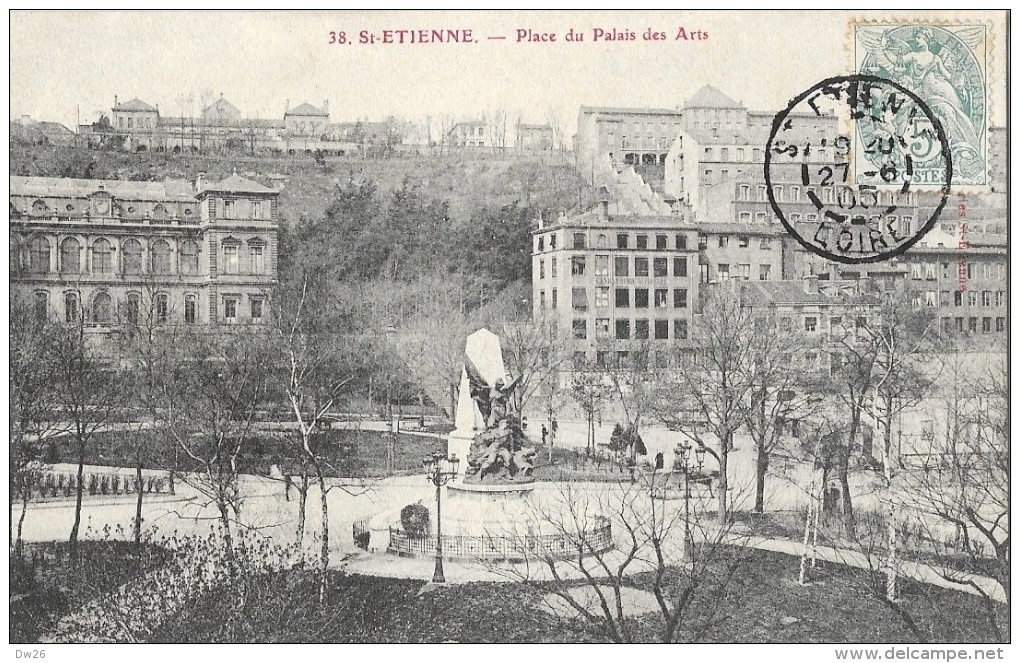 St Saint-Etienne - Place Du Palais Des Arts - Monument Des Combattants - Edition Nouvelles Galeries - Saint Etienne