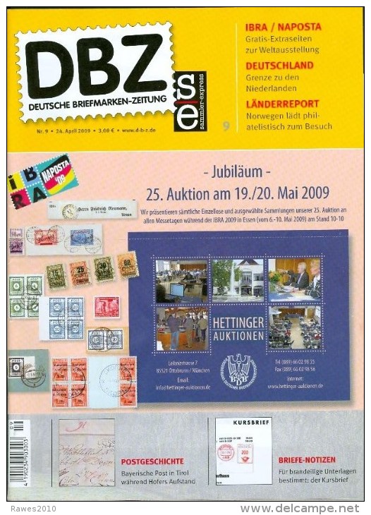 BRD DBZ Deutsche Briefmarken-Zeitung Nr. 9/2009 - Duits (vanaf 1941)