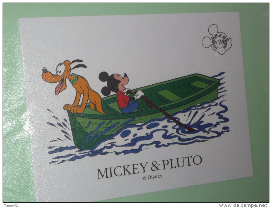 BUVARD COLLECTION N°10 MICKEY PLUTO Ecole  BACK TO SCHOOL DISNEY - Papelería