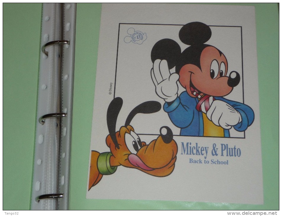 BUVARD COLLECTION N°13 MICKEY PLUTO Ecole  BACK TO SCHOOL DISNEY - Papelería