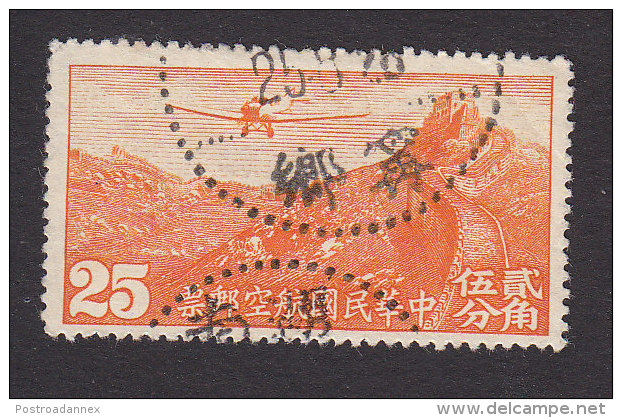 China, Scott #C12, Used, Junkers F-13 Over Great Wall, Issued 1933 - 1912-1949 Republic