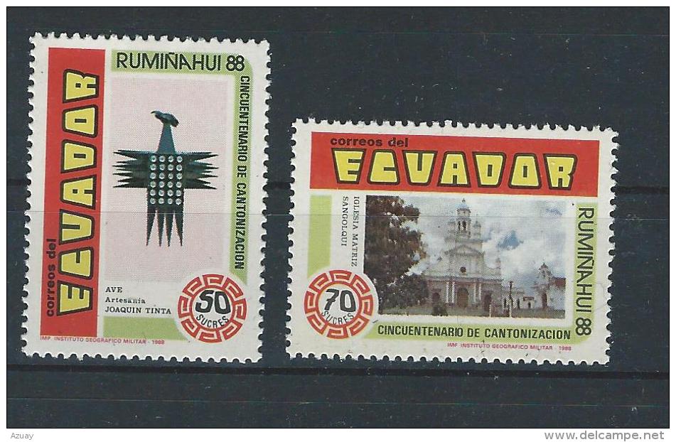 EC - 1989 -2111-2112 - SET- SATZ - RUMIÑAHUI -- MNH -- ** -- POSTFRISCH - Equateur