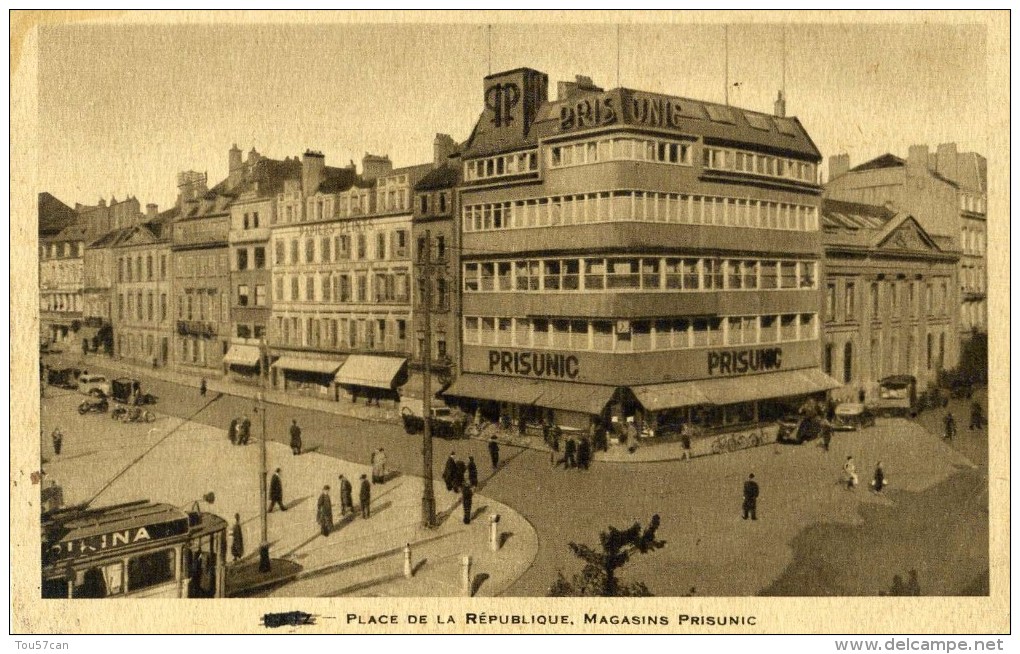 METZ -  MOSELLE  (57) -  CPA BIEN ANIMEE DE 1939 - CLICHE PEU COURANT - LE MAGASIN PRISUNIC. - Metz